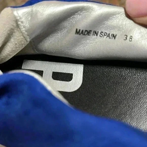 P448 Bella Blue Suede Flat ballet EU 38 US 7.5 - Picture 5 of 9